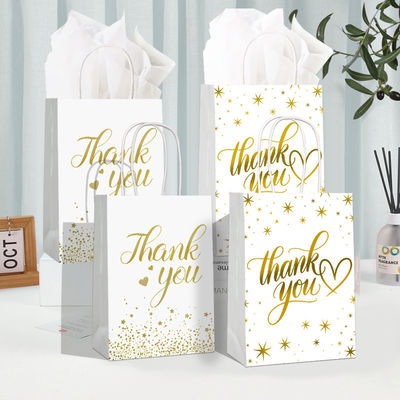 ভালো দাম Gold Foil Gift Bag Thanksgiving Gift Packaging Paper Bag Kraft Paper Handbag অনলাইন