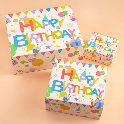 Harga yang bagus Birthday Gift Box Custom Color Pattern Printing Gift Box Souvenir Packaging Box Storage Box on line