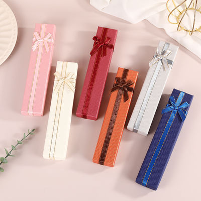 Harga yang bagus Hairpin Gift Box Necklace Bracelet Jewelry Packaging Box Birthday Gift Creative Bow Gift Box on line
