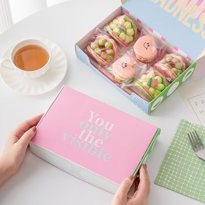 Harga yang bagus Pastry Gift Box Set Instagrammable Packaging Premium French Bakery Boxes on line