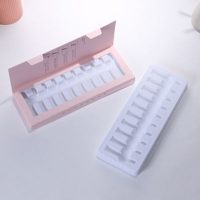 Harga yang bagus Custom Printed Flip Top Paper Boxes For Skincare And Cosmetics White Cardboard Boxes For Hyaluronic Acid Products on line