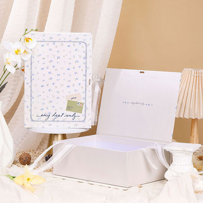 Vintage Book Gift Box Floral Window Design Keepsake Box Birthday Anniversary Packaging