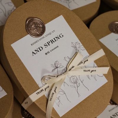 Bakery Oval Gift Box Set Premium Kraft Paper Packaging With Wax Seal Cookie Organizer Customizable Bakery Boxes