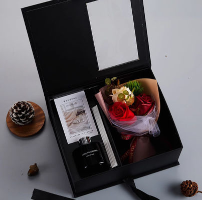 Premium Windowed Box Wedding Favor Packaging Acetate Viewing Panel Customizable Gift Presentation