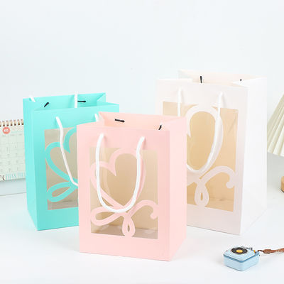 Harga yang bagus Tas Hadiah Genggam Transparan Tas Genggam Boneka Hadiah Balik Liburan Tas Kemasan Hadiah on line