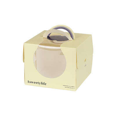 Harga yang bagus 4 - Inch Handheld Cake Packaging Box Ideal For Birthday Cakes Small Pastries And Mousse on line