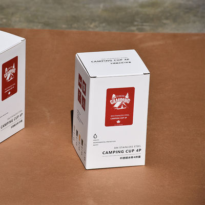Corrugated Packaging Box For Stainless Steel Water Cups Customizable With Logo And Hot Stamping For Outdoor Camping
