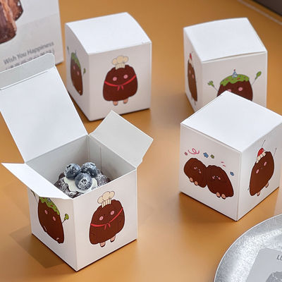 Canelé Packaging Box Small Sized Printed Baking Takeaway Paper Box