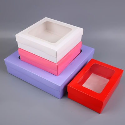 Bom preço Caixa de armazenamento de alimentos para piquenique selvagem Multi Size Outdoor Packaging Logotipo personalizado Impressão Design de janela transparente Caixa de papelão ecológica on-line
