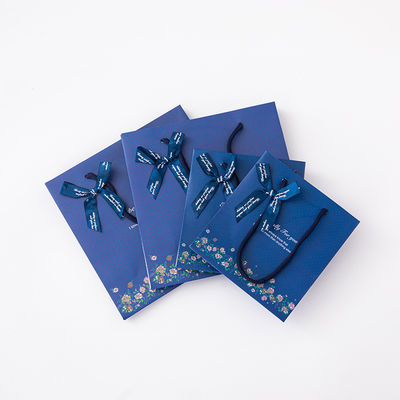Cardboard Gift Bag Jewelry Themed Paper Bag With Bowknot And Floral Patterns Ideal For Handbags Gift Returns And Shopping