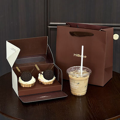 Packaging Set 24 Piece Cupcake Box Baked Egg Tart Box Takeaway Box And Eco Friendly Packaging