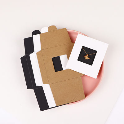 Hollow Wrapping Paper Cardboard Jewelry Bag Display Card Box Jewelry Cardboard Box