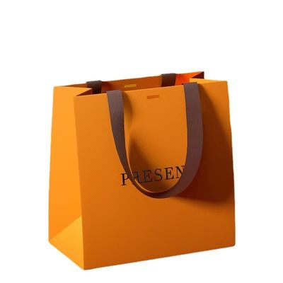 Special Paper Tote Bag High End Gift Packaging Bag Made Of Colored Cardstock Or Pearlescent Paper