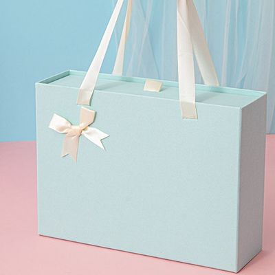Buen precio Nuevo punto azul claro cajón copa de agua caja regalo cosméticos sencillos caja regalo de cumpleaños caja regalo en línea