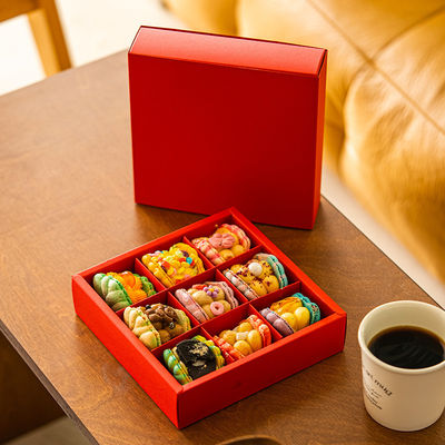 Dobra cena. Premium Przejrzysty Macaron Gift Box Macaron Packaging 9 Cell Walentynki Dzień Matki Pudełko deserów w Internecie