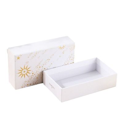 Good price Cosmetic Drawer Box Premium Skincare Gift Packaging Heaven Earth Lid Design Gold Foil Stamping Custom Printed Luxury Presentation Box online