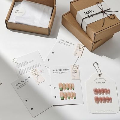 Good price Premium Nail Display System Luxury Press On Nail Packaging Set Display Cards Gift Boxes online