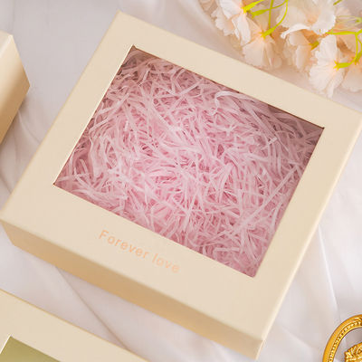 Giá tốt. Transparent Windowed Gift Box With Top And Bottom Lid Customizable Square Cosmetic Gift Box trực tuyến