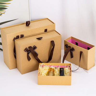 Хорошая цена Solid Color Bow-Tie Handbag Gift Box Package Drawer Box  customized Rectangular Souvenir Box онлайн