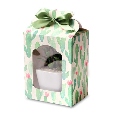 Buon prezzo Foldable Windowed Transparent PVC Gift Box Customizable Colorful Gift Packaging Box in linea