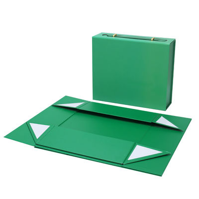 良い値段 Magnetic Leather Foldable Gift Box Set One Piece Collapsible Packaging Vibrant Color Collection Custom Logo Panel オンライン